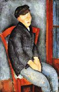 Amedeo Modigliani Young Seated Boy with Cap Germany oil painting artist